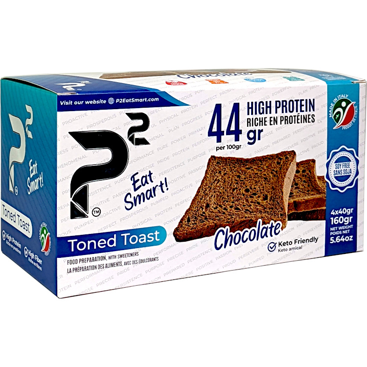 High Protein, Low Carb Crispy Toast -Chocolate